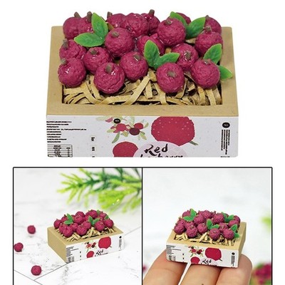 1:12 puppenhaus Miniatur Obst Korb Simulation Mini Handcrafted Litchi Obst