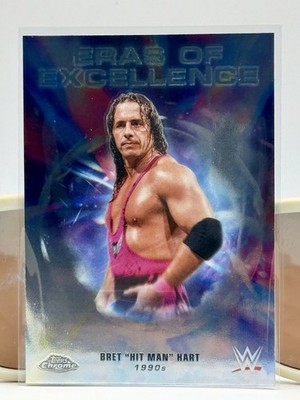 2026 Topps Chrome WWE - Bret ''Hit Man'' Hart #ERA-21 Eras Of Excellence Insert