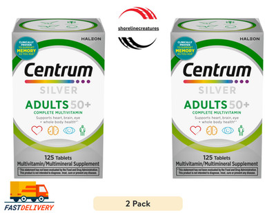 Centrum Silver Adults 50 Plus Multivitamin With Vitamin C, D & E, 125 Count