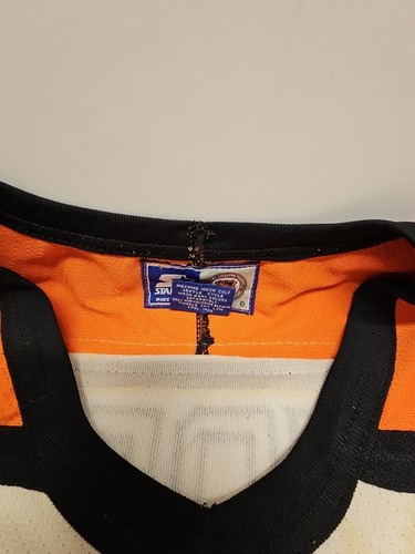 Maglia Vintage Philadelphia Flyers Eric Lindros Starter Autografata TG M SPORCA! - Foto 7 di 11