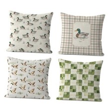 Farmhouse Mallard Duck Pillow Covers 18x18, Mallard Duck Nursery Color-17