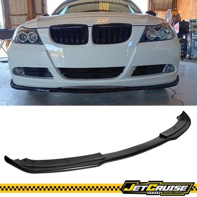 Fits 06-08 BMW E90 E91 3 Series Pre Lci H Style Front Bumper Lip Splitter PU