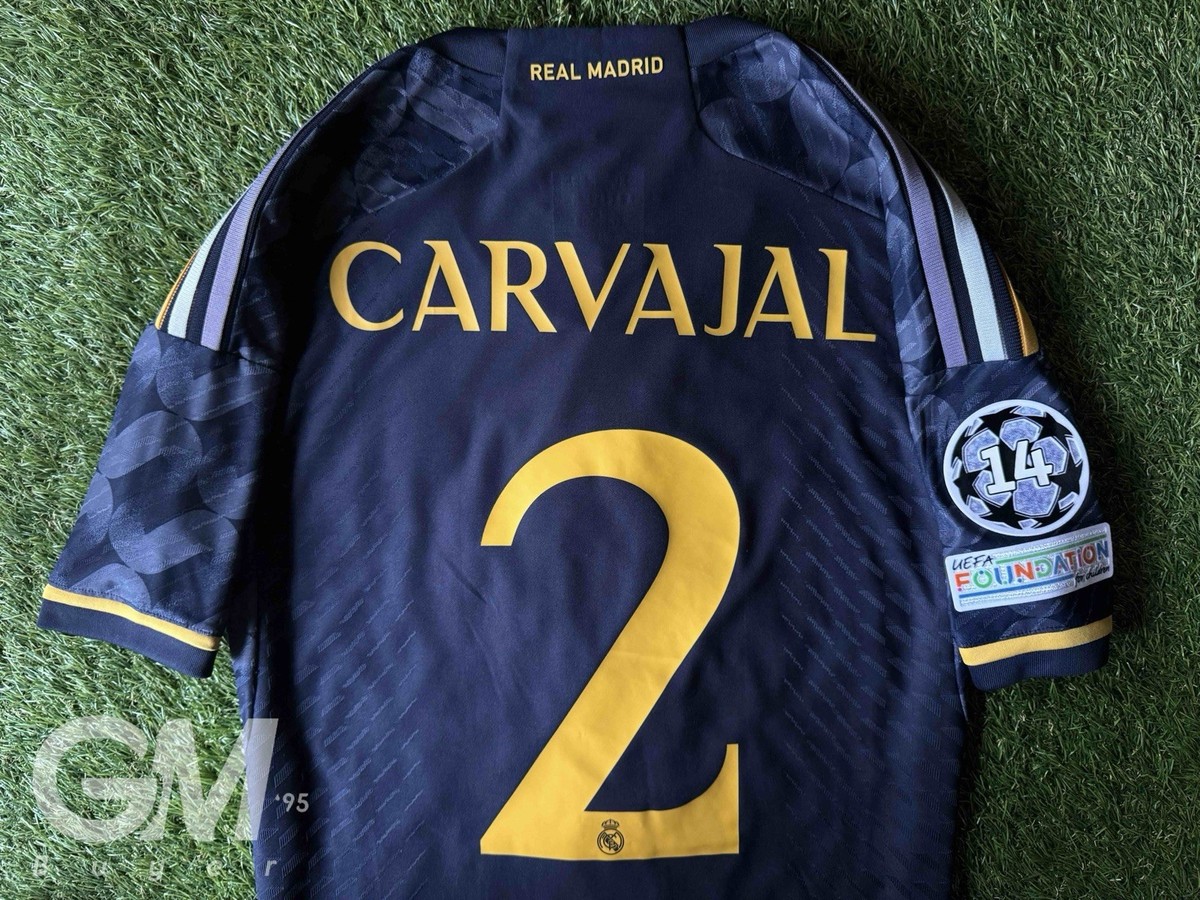 Adidas Authentic Player Shirt Real Madrid 23/24 Away Carvajal Size