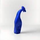 Vintage Cobalt Blue Hand Blown Art Glass Flower Pedal Vase (repaired) — photo 5
