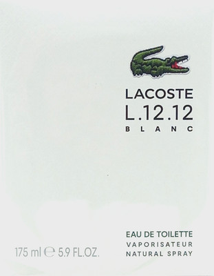 LACOSTE EAU DE LACOSTE L.12.12 BLANC PURE POUR HOMME EDT SPRAY 5.9 Oz / 175 ml