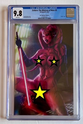 CGC 9.8 Zeldara The Mistress Of Mars Star Wars Cosplay #5 Dark Apprentice Ed.