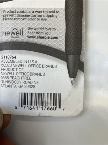 4 (2 of 2-pk) of Sharpie S-Gel-Roller-Ink Pen Refill Medium Point Black Ink NEW - Picture 6 of 8