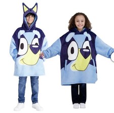 Bluey Character Kids  Wayy Big Hoodie One Size Fits Most Age 4-10 Super Warm