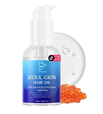 Salmon DNA PDRN Hair Oil, Deep Repair for Dry, Damaged Hair, Instant Smoothne...