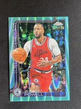 Norman Powell 2025-26 Topps Chrome RayWave Aqua Refractor Base /199 #22