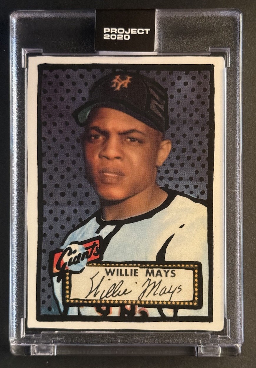2020 Topps PROJECT 2020 1952 Willie Mays by Joshua Vides #166 Giants