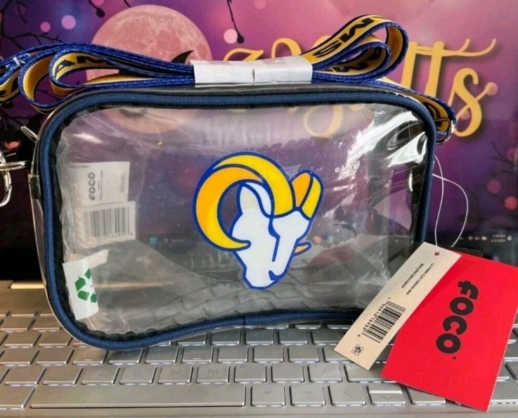 NFL Los Angeles Rams - NWT Clear Camera Stadium Bag Officially Licensed