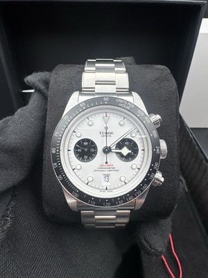 2025 TUDOR Black Bay Chronograph Oyster Steel Panda White Watch