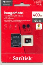 SANDISK MICROSDXC UHS-1 CARD WITH ADAPTER 400GB 120MB READ