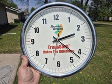 Vintage Round-up Monsanto Herbicide Advertising Wall Clock Farm Decor Works!
