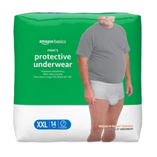 Amazon Basics Incontinence Underwear for Men, Maximum Absorbency, 2X-Large, 1...