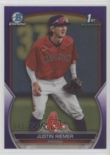 2023 Bowman Draft Chrome Purple Refractor 85/250 Justin Riemer #BDC-182 nd3