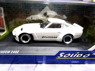 DATSUN Nissan 240Z Fairlady Coupe Bteitbau weiss Pandem 1973 Tuning Solido 1:43