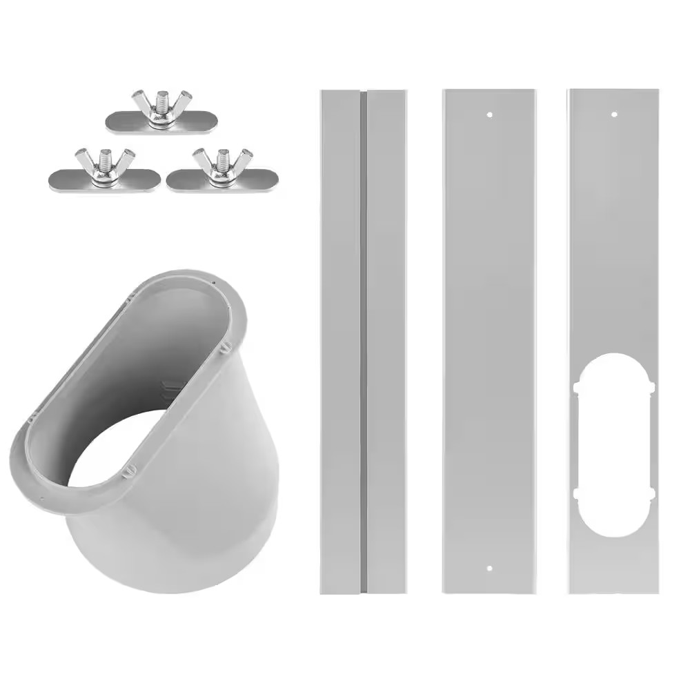 Adjustable Portable Air Conditioner Window Vent Kit, Window Slide Kit Plate for