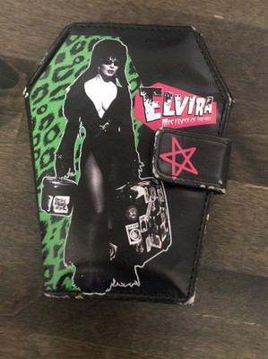kreepsville coffin elvira punk wallet horror leopard luggage gothic