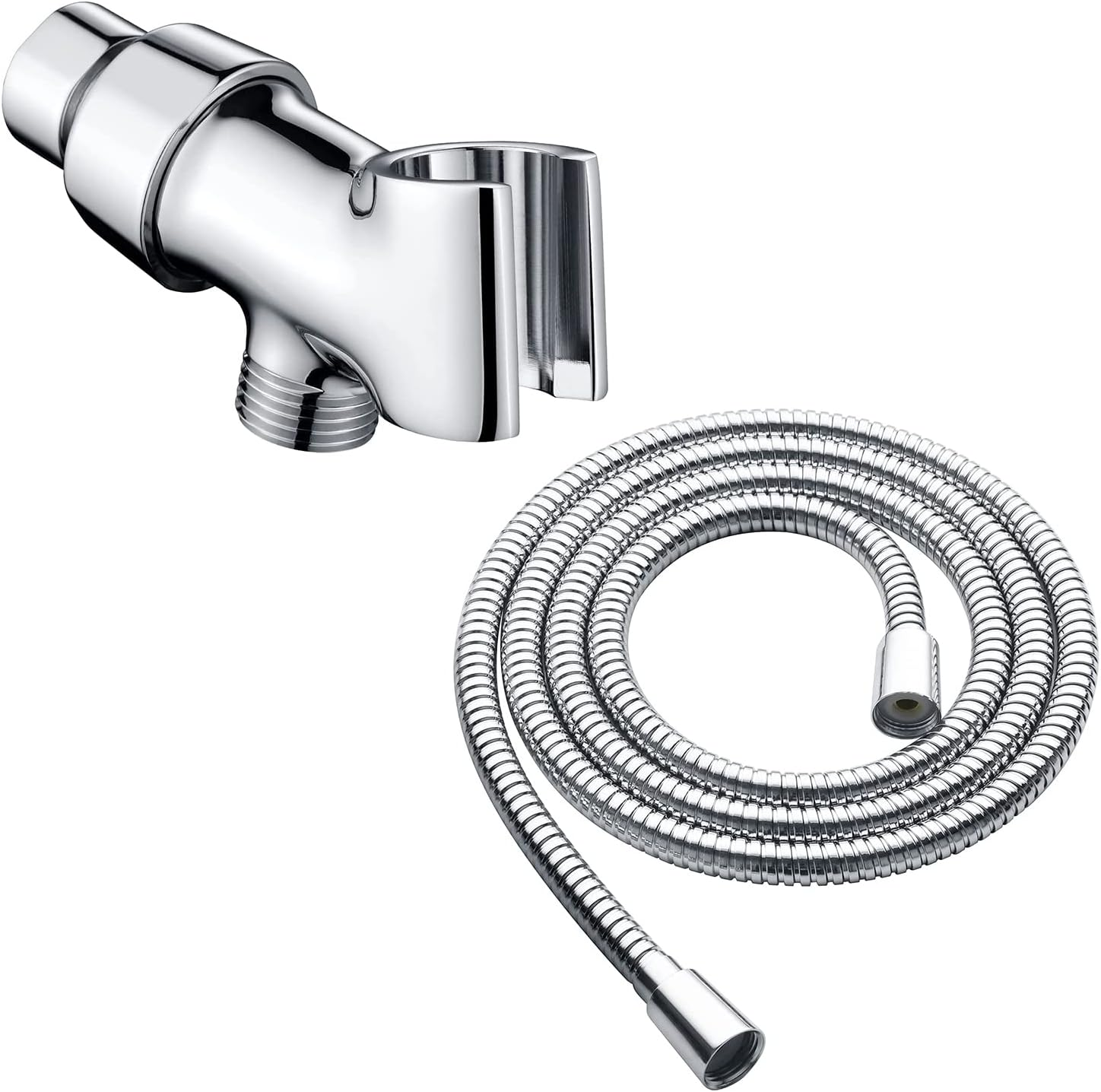 79 Inches Shower Hose with Brass Shower Head Holder, Chrome