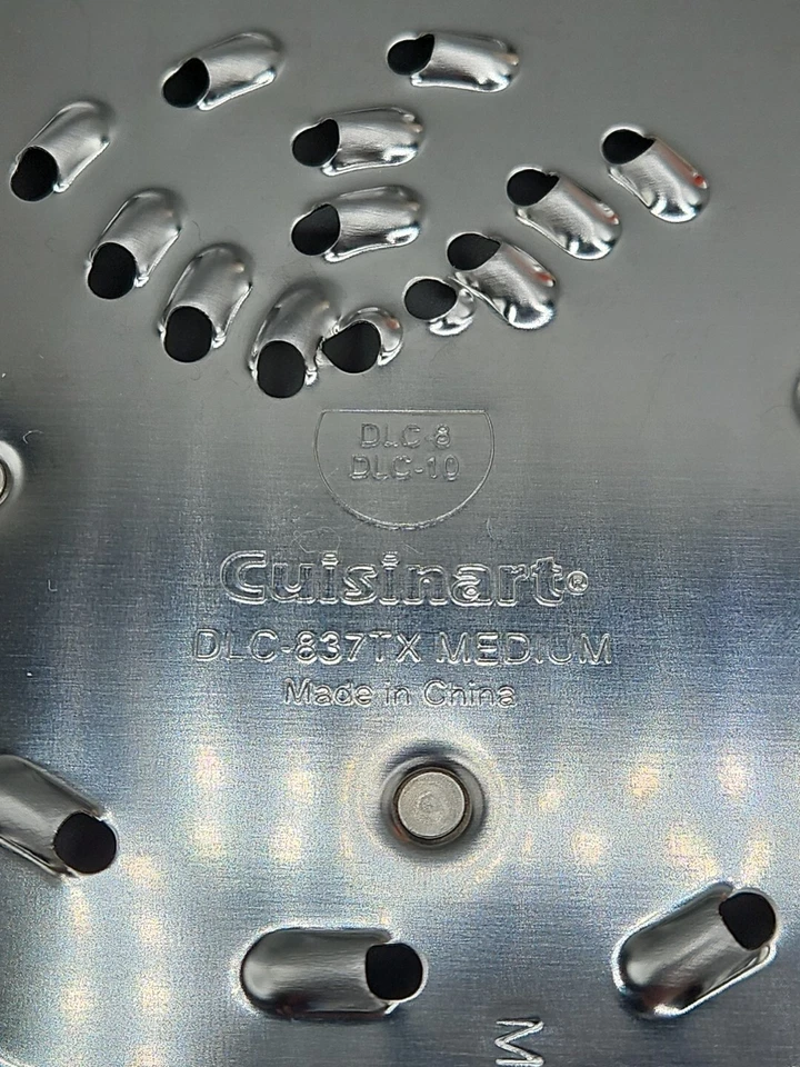 Cuisinart DLC-8  Discs DLC 844tx 4mm Slicing DLC 837tx Medium Shred Dough Blade - Image 2 of 4