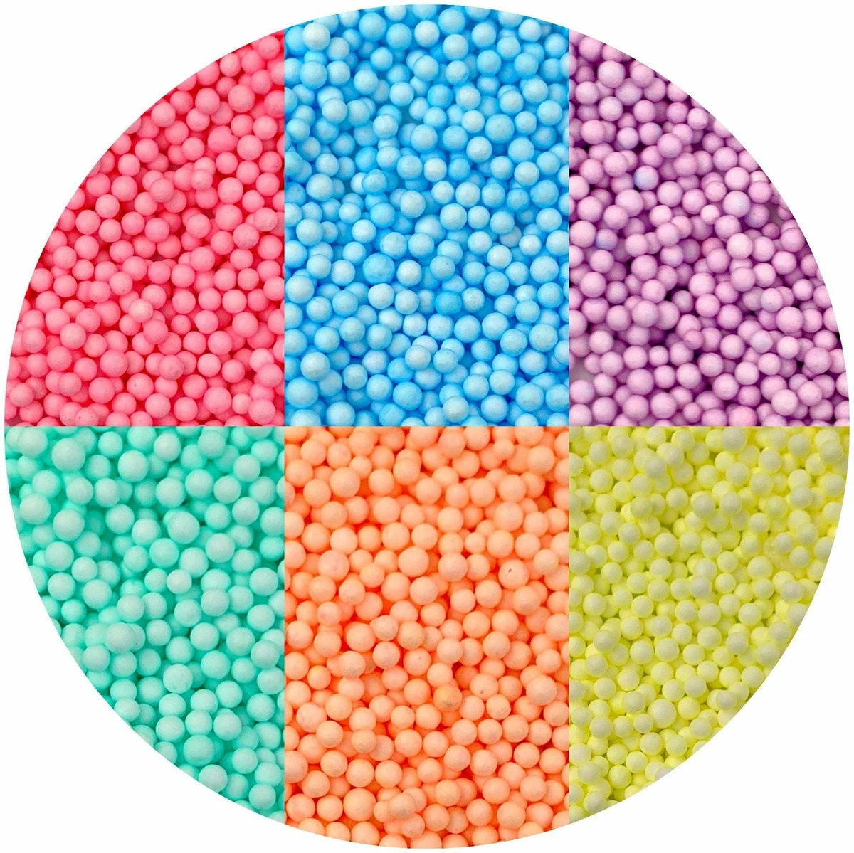 Large Pastel Foam Beads, Slime DIY craft, Cheap Bulk