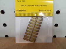 P&D Hobby Brand O Scale Detailing Parts: Door hatches, access, EMD, brass (20)