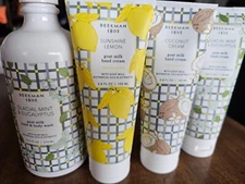 Beekman 1802 Set 3x Hand Creams + Glacial Mint & Eucalyptus Hand & Body Wash