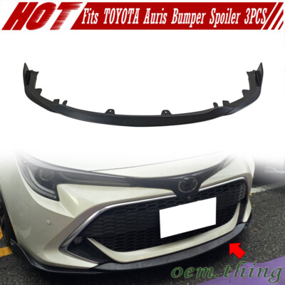 Unpainted Fits TOYOTA Corolla AURIS E210 5D T Type 3pcs Bumper Spoiler 19-21