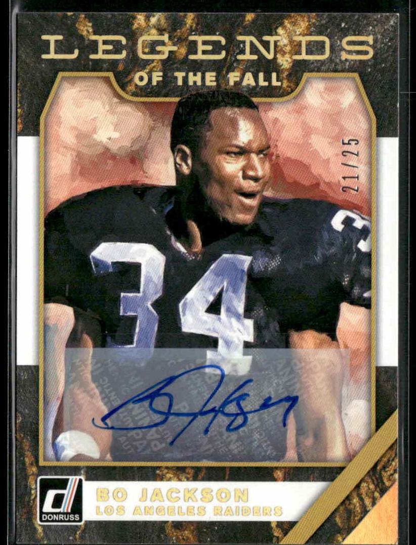 2019 Donruss #LF-7 Bo Jackson Legends of the Fall Autographs #/25