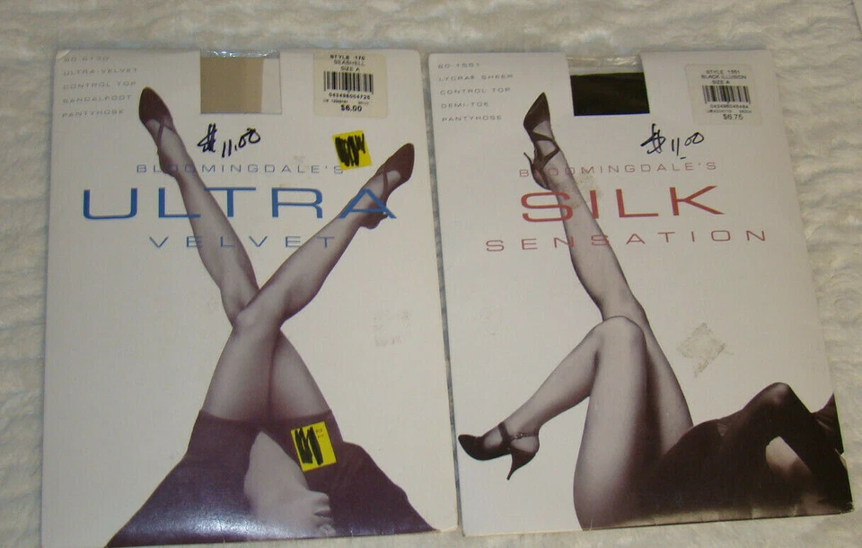 Lote Pantimedias Bloomingdales Silk Sensation y Ultra Terciopelo ~ Talla A ~ Varios Colores Foto 3 de 4