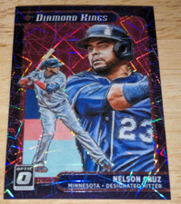 Nelson Cruz 2021 Donruss Optic Diamond Kings Pink Velocity 104/249