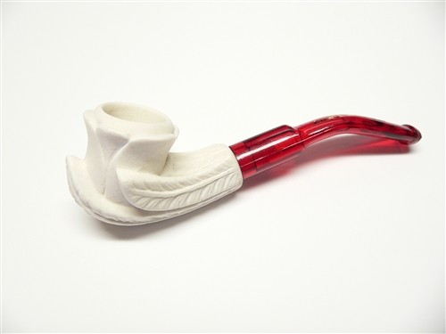 Importierte Miniatur Meerschaumpfeife - TULPE mit Koffer, Windkappe & Pfeifenreiniger - Bild 2 von 7