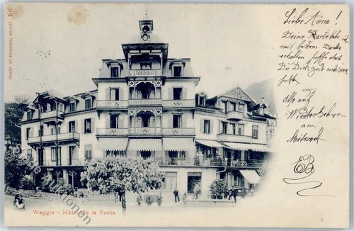 51279736 - Weggis 1901, Hotel de la Poste, Pension