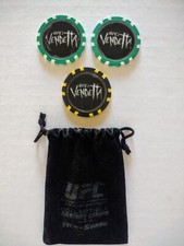 UFC Vendetta Poker Chips Ken Shamrock Tito Ortiz MMA  Championship Rare Fighter