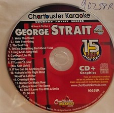90258R GEORGE STRAIT CHARTBUSTER KARAOKE CDG RARE