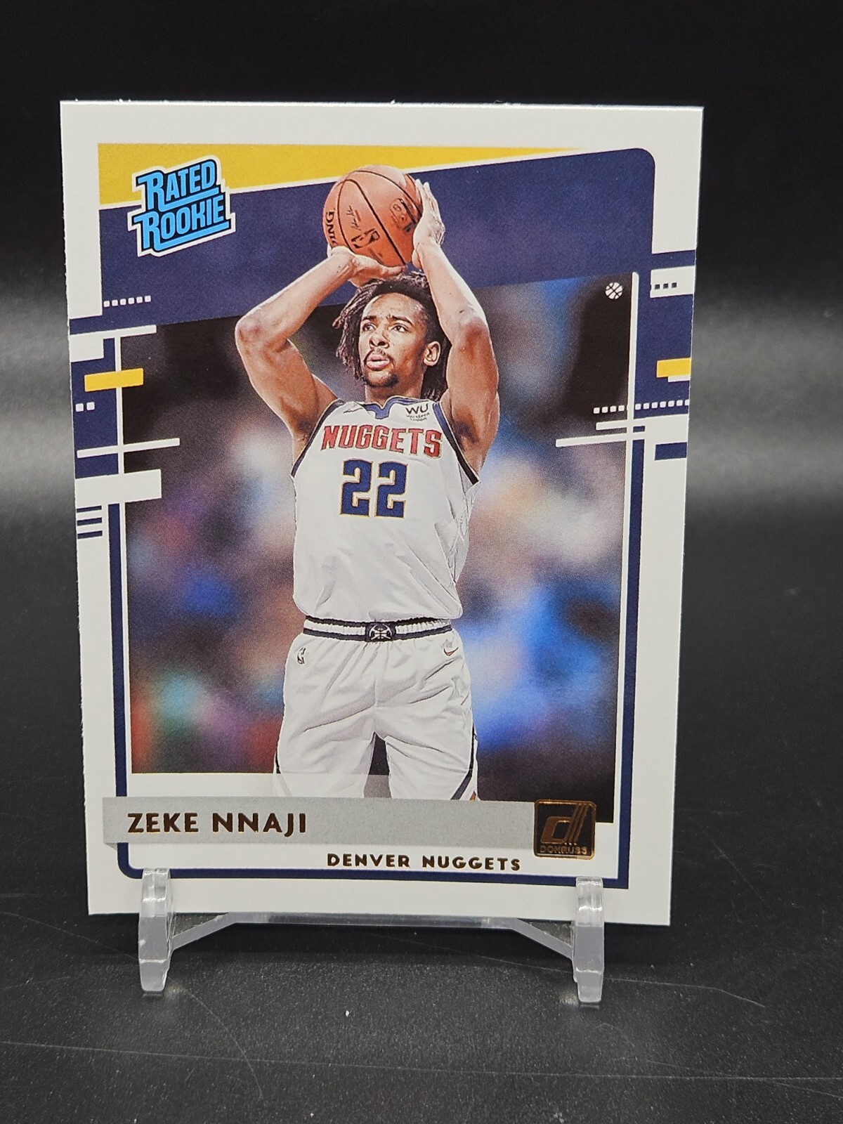 2020-21 Donruss Rated Rookie - Zeke Nnaji - 236 - Denver Nuggets