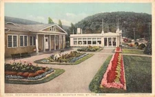 Mount Tom Massachusetts Mountain Park Restaurant and Pavilion Postcard AA65457