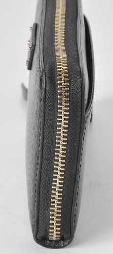 Kate Spade New York Black Pebbled Leather Zip Around Wallet Clutch - Picture 4 of 6
