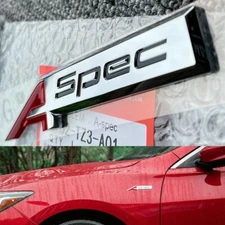 For Acura Aspec A Spec Tailgate Trunk Lid Badge Sport Emblem Nameplate Chrome