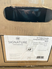 Signature Hardware 447410 - Kitchen Sink Fixture SHGR1B1616BL Black