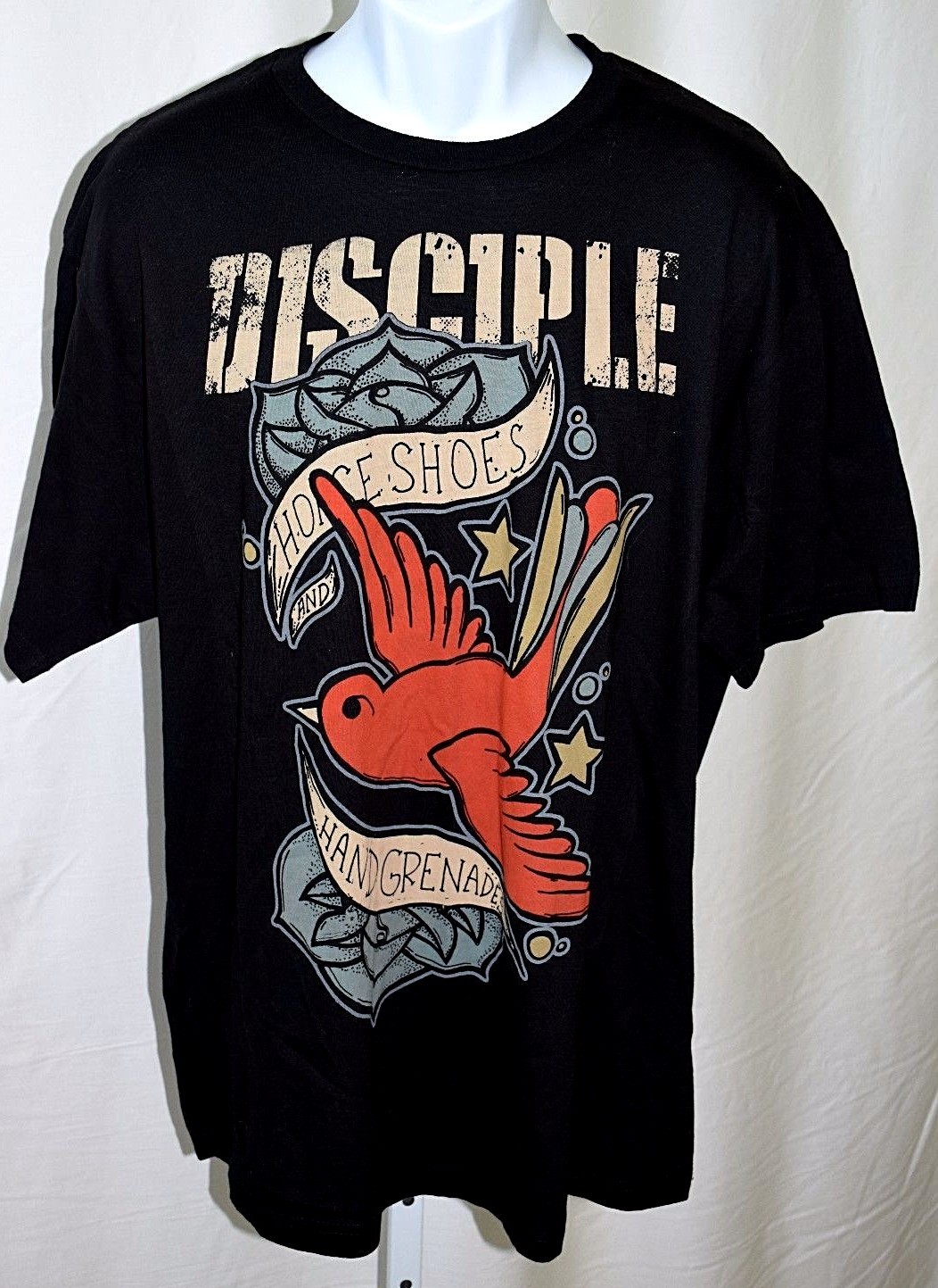 Disciple 2010 Horseshoes Handgrenades Album XL Extra Large 44” Chest T