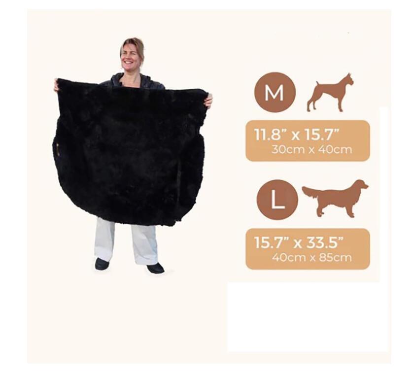 Pelsbarn Protective Dog Bed for Car,Calming Dog Bed for Car,Washable