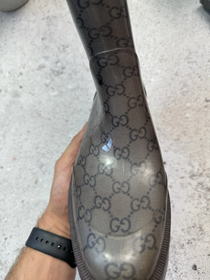 Gucci Bota de Lluvia GG Hecha en Italia Monograma Talla EU 40; US 10  Foto 2 de 4