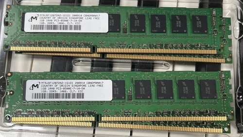 4x Micron MT9JSF12872AZ-1G1D1 1GB DDR3 1066MHz ECC RAM Module