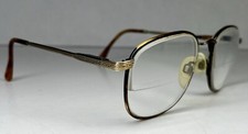Vintage Rare Givenchy 135 Italy Bronze 10 Gold Tone Lacque Glasses Frame Only