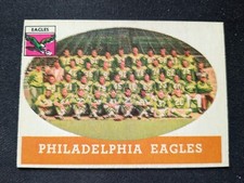 1958 Topps Football Card # 109 Philadelphia Eagles Team (EX)