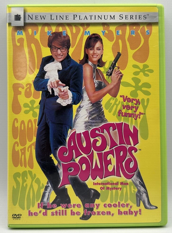 Austin Powers DVD Mike Myers New Line Platinum Series Free Shipping 2002