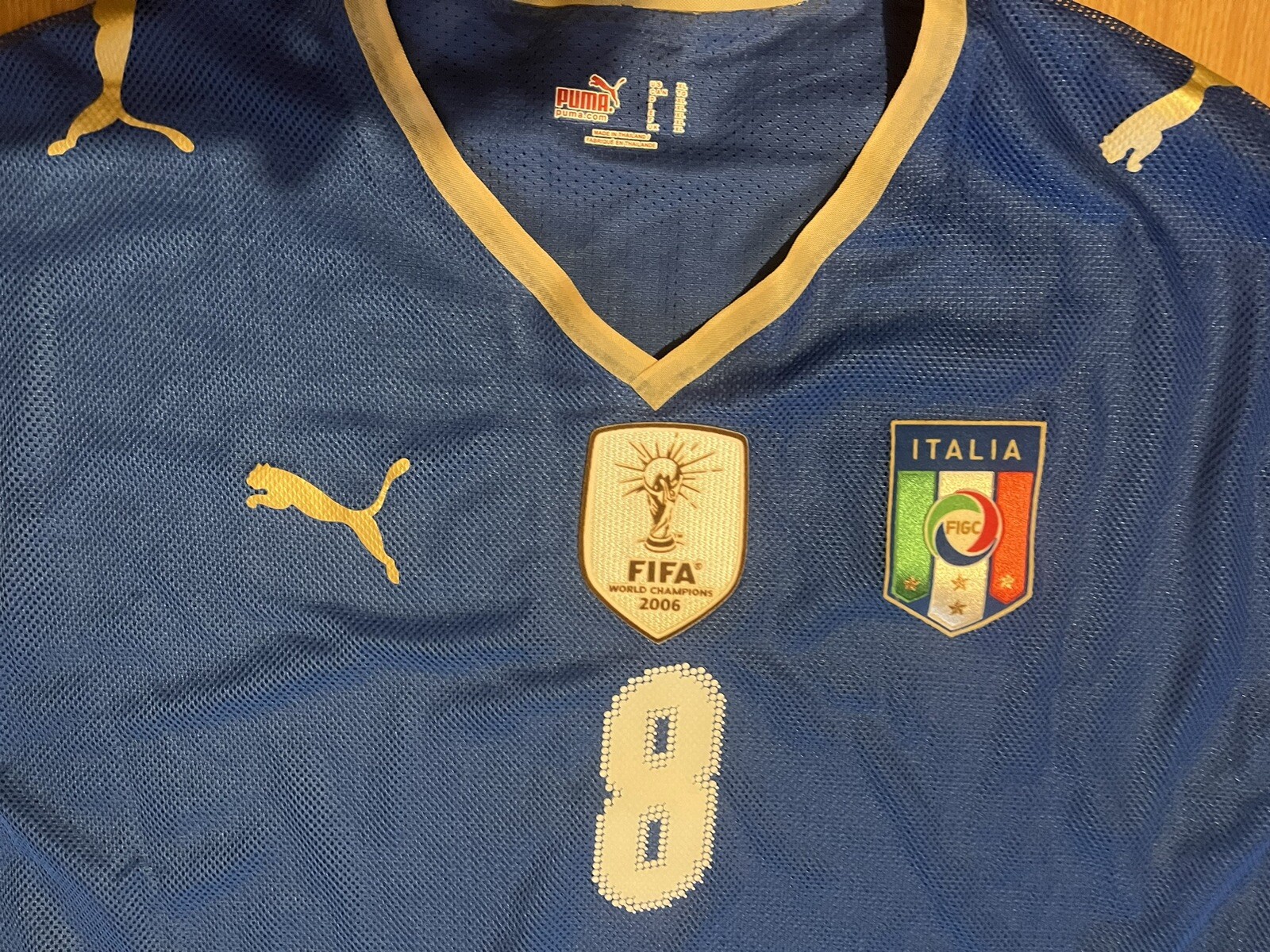 Italia Matchworn trikotspieler utileria Maillot # 8 Gatusso 2008 Vs Bulgaria image 4